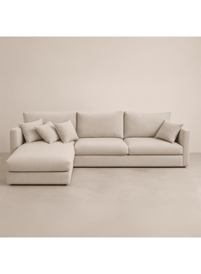 Retro Modern corner sofa 250x150cm – Beige RA-SF40 - Image 1