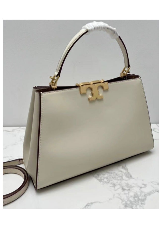 Burch Double T tote bag, large capacity, fashionable retro high-end hand-held crossbody bag, women's fashion 32*21*12.8CM - Image 2