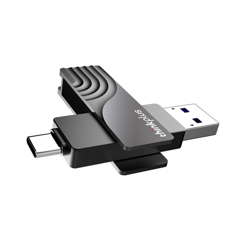 USB Flash Drive 128GB High-Speed USB3.1 Gen2 - 360° Rotating Design Type-C Storage for Type-C Interface Devices TV Vehicle-Mounted Music Player - Image 3