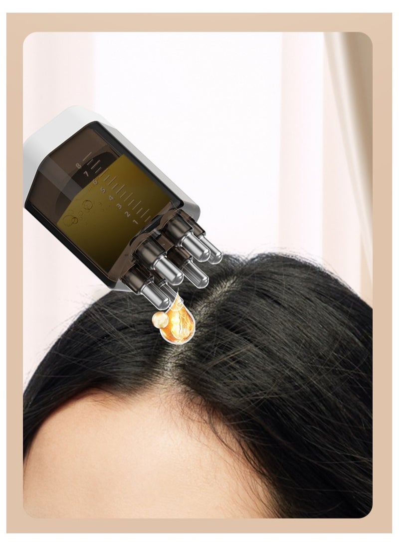 8 ml Scalp Applicator Liquid Comb, Scalp Applicator Comb, For use with Minoxidil Essential Oil Liquid Guided Massage, Anti-Hair Loss Scalp Care Tool