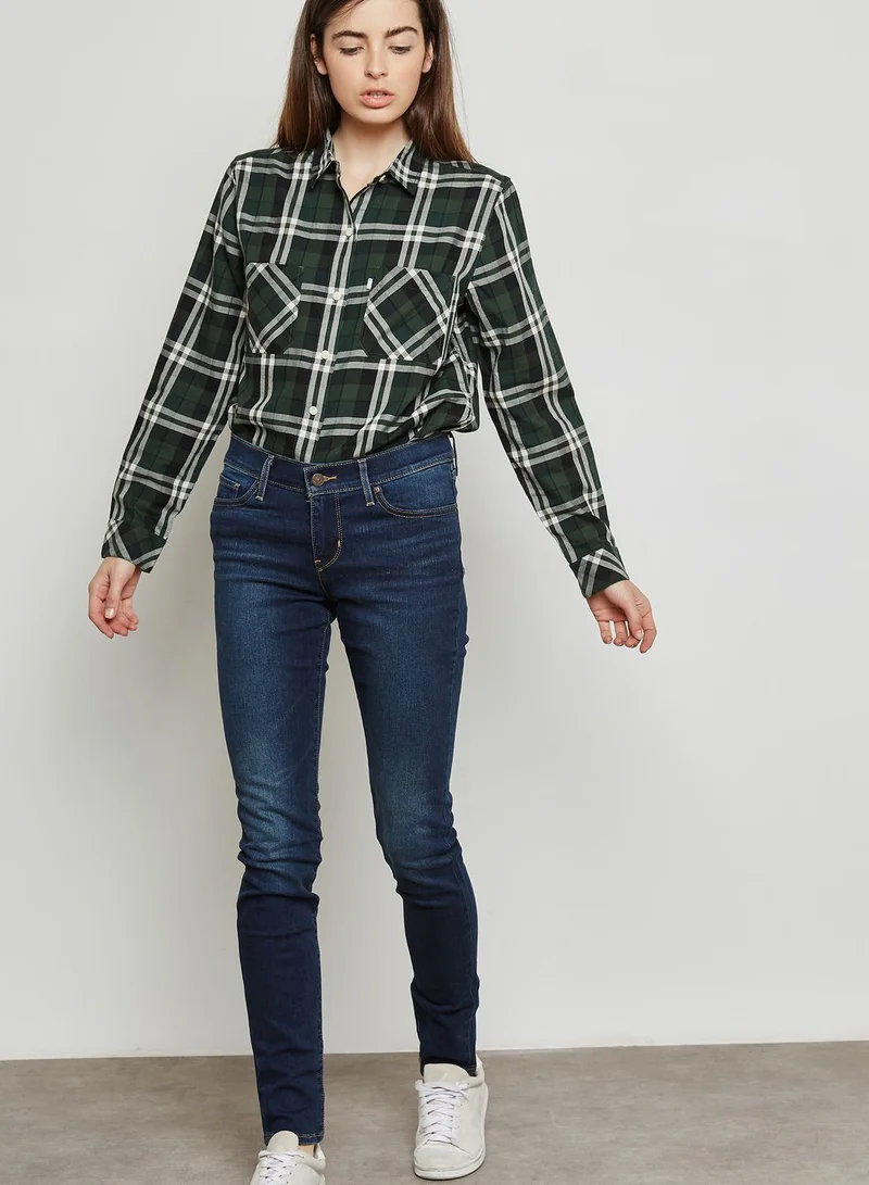 Levi's 711 Mid Rise Skinny Jeans