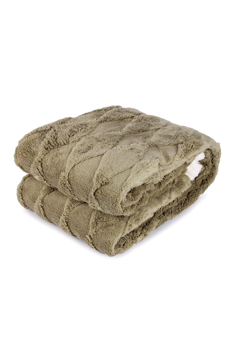 Butterthief Cozy Super Soft Warm Double Layered Kids Sherpa Blanket All Season Baby Blanket for Winter Toddlers Boys & Girls 1-6 Years (Size -100 x 150cm) (Grass Green) - Image 4