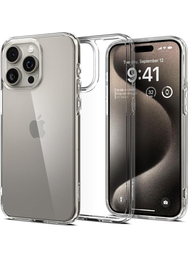 Spigen Ultra Hybrid for iPhone 15 PRO Case Cover - Crystal Clear  - Image 1