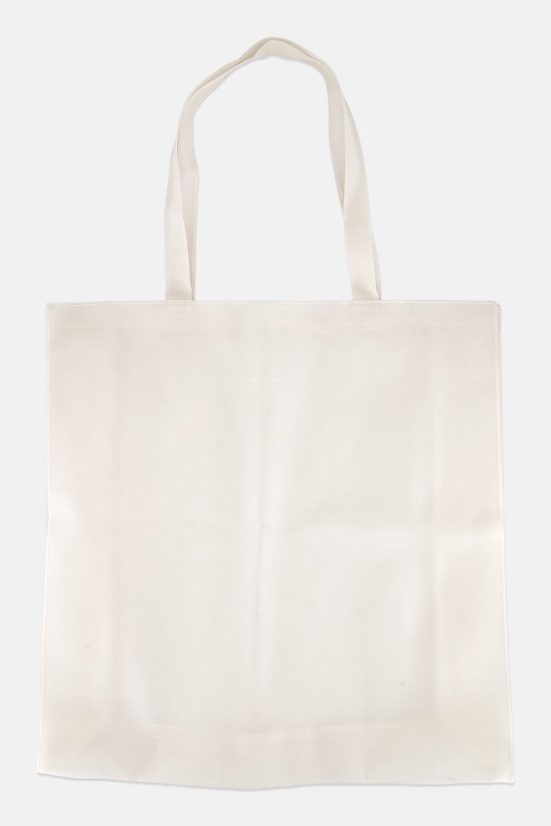 Muy Mucho Women Tote Bag 44 x 44 x 14 cm, Off White - Image 1