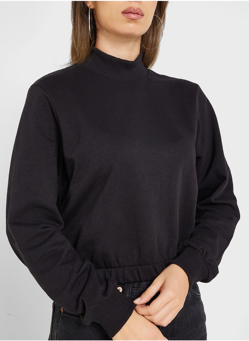 ONLY High Neck Knitted Sweatshirt  - Image 3