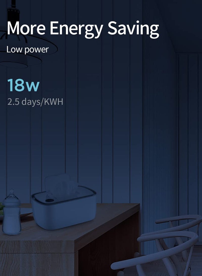 Baby Wipe Warmer and Wet Wipes Dispenser Diaper with Large Capacity Quick Heating System LED Display for Accurate Temperature Setting Comfort Safety - Image 4