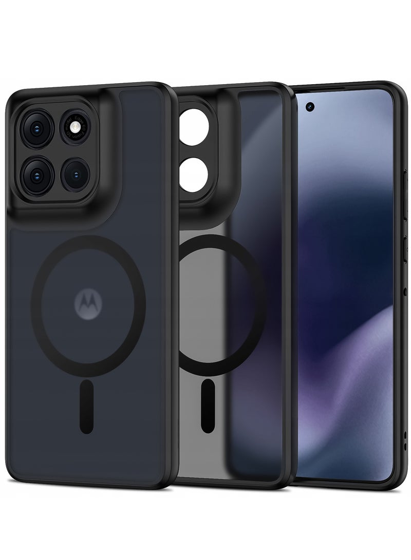 جراب لهاتف موتورولا Moto G86، متوافق مع MagSafe، مصنوع من TPU + PC بظهر مغناطيسي مقاوم للصدمات بملمس مطفي ناعم، غطاء حماية نحيف مقاوم لبصمات الأصابع - Image 1