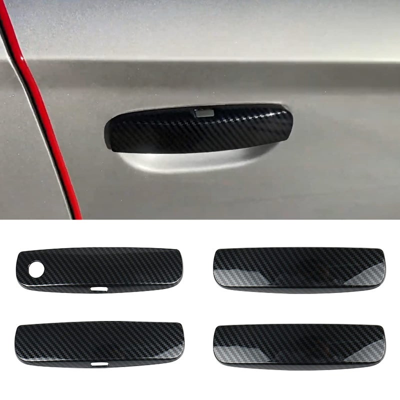 sportuli Carbon Fiber Side Mirror Caps + Door Handle Covers Replace for 2011-2021 2022 2023 2024 Dodge Charger - Image 5