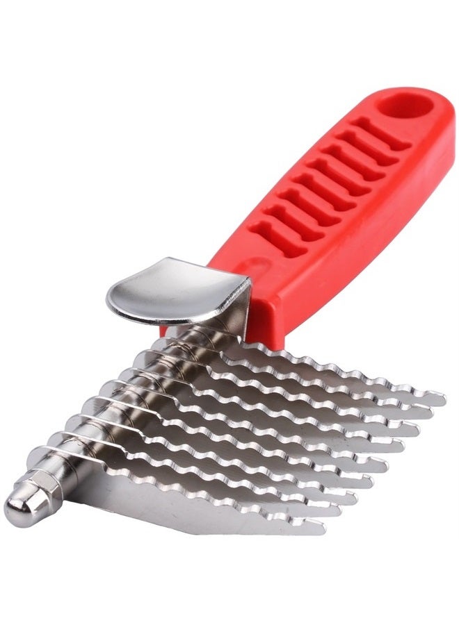 QUMY Dog Comb Pet Grooming Comb Dog Rake Comb Trimmer Stainless Steel Dog Comb for Dematting Removing Dead, Matted or Knotted Hair - Image 2