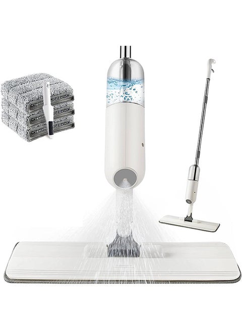 Rotary Mop,350ml Tank with 3 Superfiber Replacement Mop Heads,360° Rotary Mop for Cleaning Tile/Marble/Wood Floors
