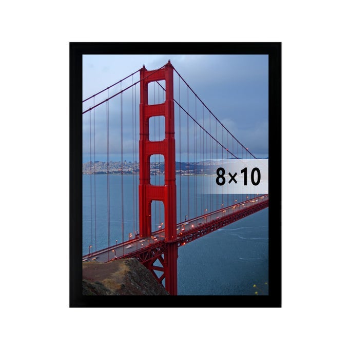 8X10 PICTURE FRAME WALL HANGING OR TABLETOP PHOTO FRAME BLACK 1 PACK