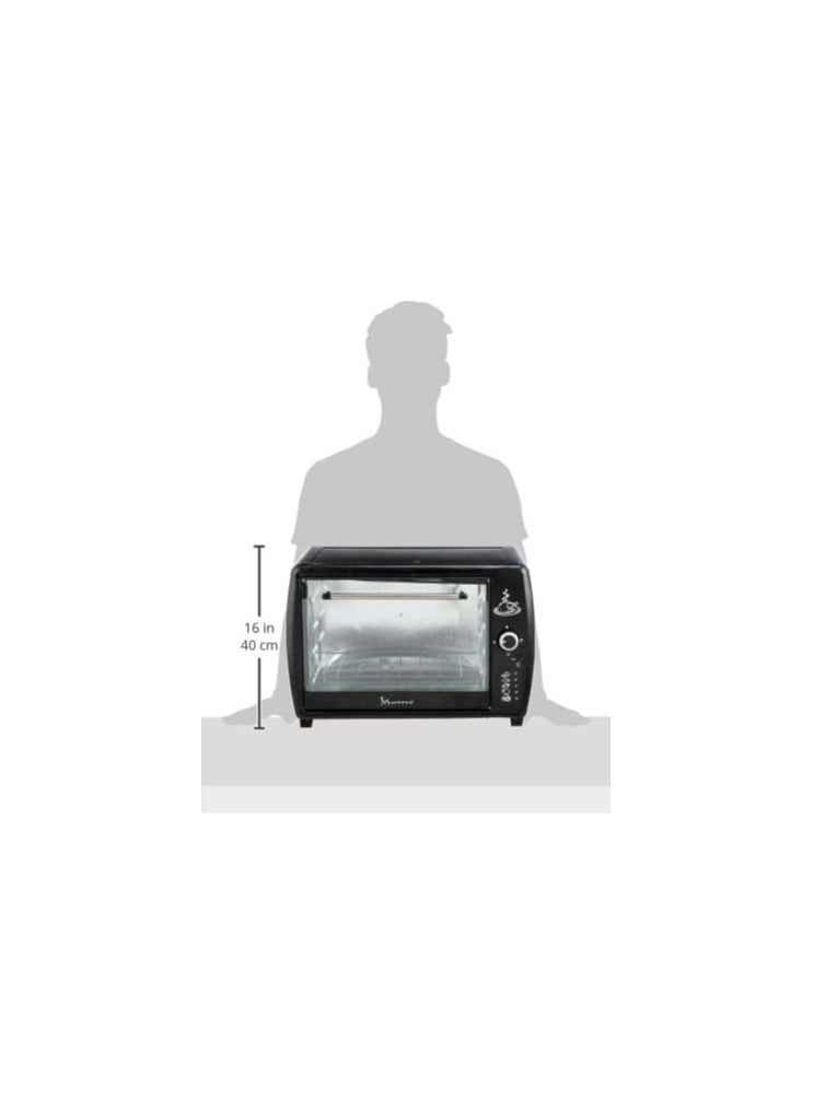 iHome iHome 1200W 45L Electric Oven with Thermostat, Black, KI-7000  - Image 3
