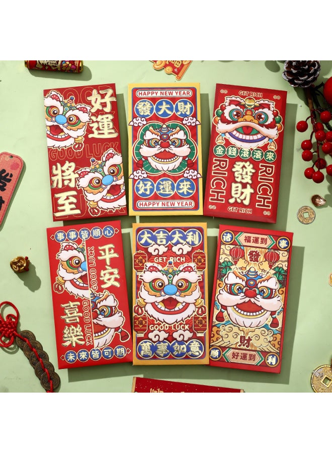 يس 2025 رأس السنة هو ظرف نقود أحمر صغير الحجم مبدع لعيد الربيع، سنة الأفعى، كرتوني، ظرف نقود السنة الجديدة، مصنعي حقائب الأظرفة الحمراء - Image 1