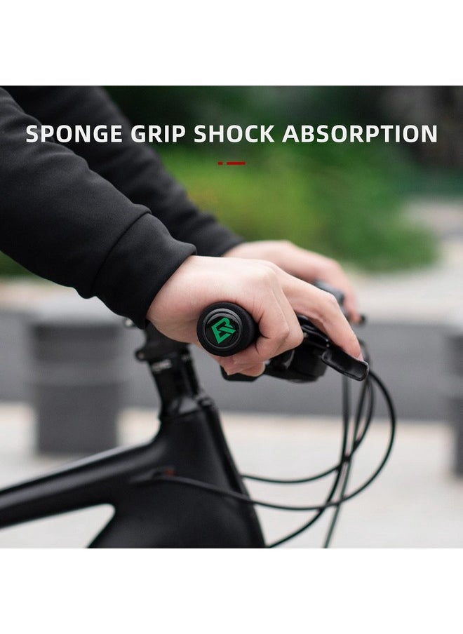 Rockbros - Rock Bros Bike Grips Foam Single Lock On Bicycle Handle Bar Soft Comfortable Non Slip Bike Handle Grips For Bmx Mountain Mtb Beach Cruiser Scooter - Image 1