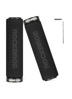 Rockbros Rock Bros Bike Grips Foam Single Lock On Bicycle Handle Bar Soft Comfortable Non Slip Bike Handle Grips For Bmx Mountain Mtb Beach Cruiser Scooter  - Image 2