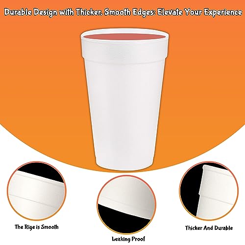 Concession Essentials 12oz Disposable White Foam Cups Pack of 100ct CEFoam Cups 12100ct - Image 5