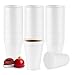 Concession Essentials 12oz Disposable White Foam Cups Pack of 100ct CEFoam Cups 12100ct - Image 1