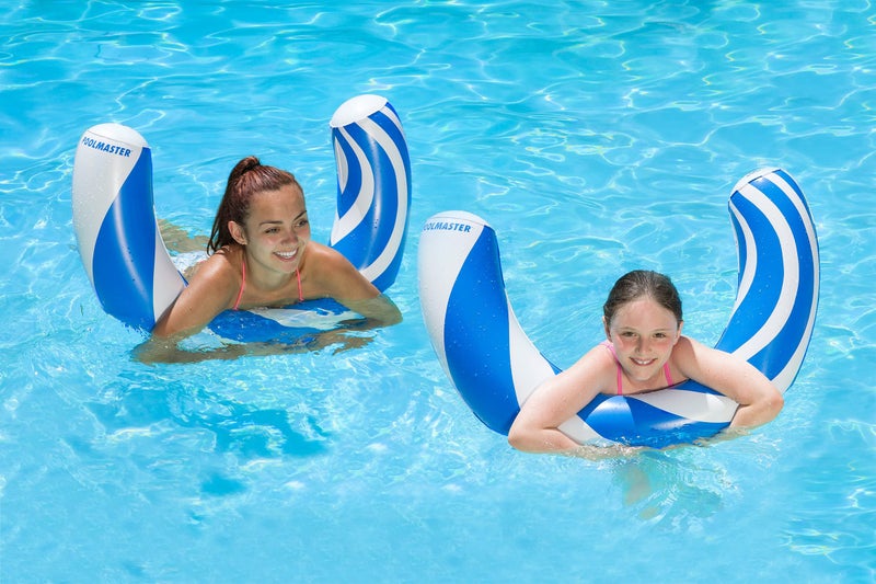 Poolmaster Inflatable Curved Swimming Pool Noodle Pool Float, 2 Pack - Image 1