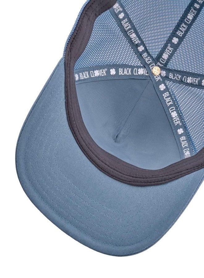 Black Clover, Unisex, Hardy 7 Adjustable Hat, Moody Blue Hat/Moody Blue Mesh, One Size - Image 4