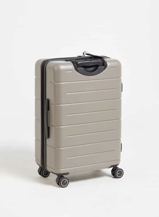 وايف Women Textured Hardcase Luggage Trolley Bag with Retractable Handle