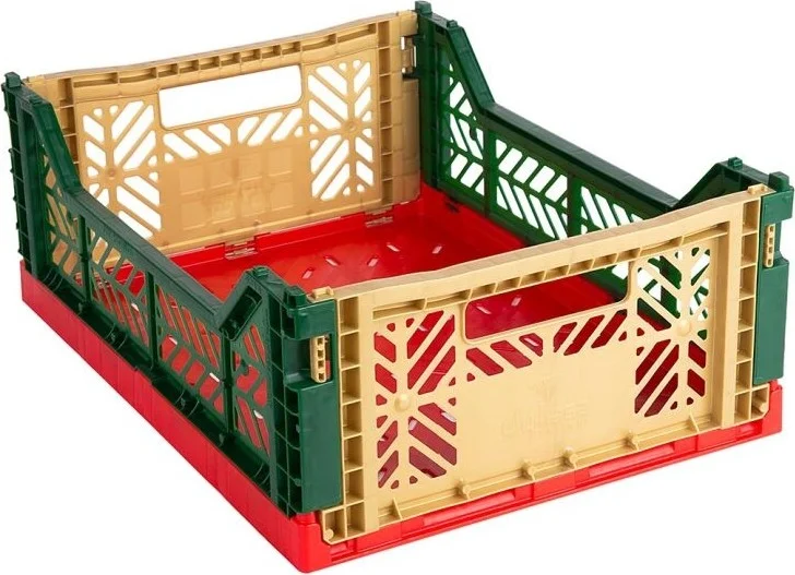 اي يلديز Aykasa 403014 Midibox Six-Piece Red-Green-Gold Foldable Case