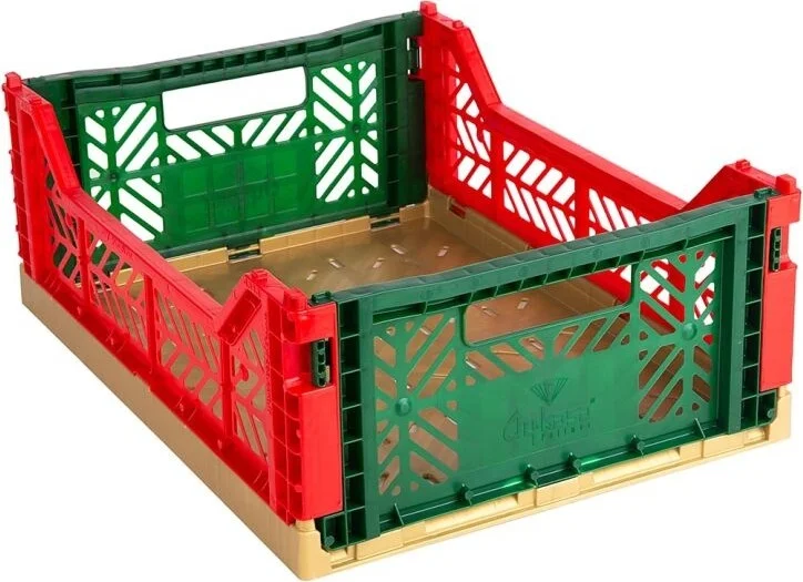 اي يلديز Aykasa 403014 Midibox Six-Piece Red-Green-Gold Foldable Case