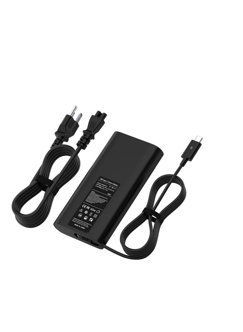 Terabyte 90W Charger for Dell Laptop Charger,USB C Charger for Dell Latitude 5420 3420 5530,Dell Precision 3470 3570 5770,Dell XPS 17 15 13 Dell Inspiron 15 3000 3502 3515 2in1 AC Adapter Power Supply Cord - Image 1