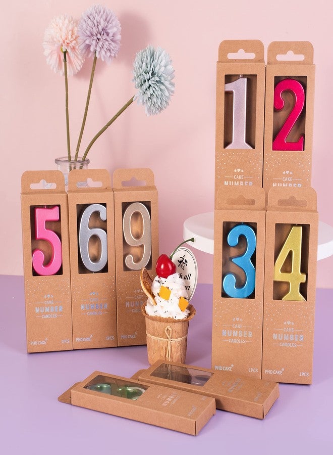 PHD CAKE 2.76 Inch Modern Pink 2 Number Birthday Candles, Pink Number Candles, Cake Number Candles, Party Celebration - Image 4
