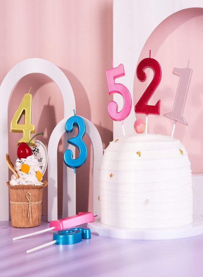 PHD CAKE 2.76 Inch Modern Pink 2 Number Birthday Candles, Pink Number Candles, Cake Number Candles, Party Celebration - Image 5