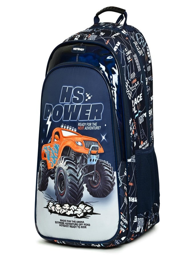 HOT SHOT HSPOWER_1820|school bag for boys|kid bag|bag for girls|backpack for boys|19 INCH|water resistant|36 L school bag - Image 2