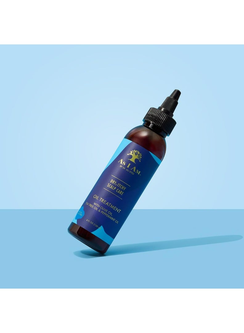 آز أي آم علاج زيتي لفروة الرأس الجافة والحكة بزيت الزيتون وزيت شجرة الشاي وزيت النعناع 120 مل