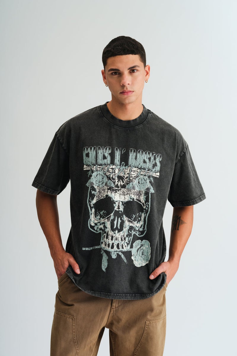 Bonkers Corner Guns N Roses US Tour 1991 Oversized T-shirt - Image 1