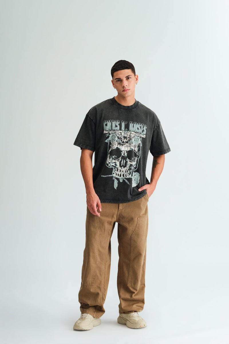 Bonkers Corner Guns N Roses US Tour 1991 Oversized T-shirt - Image 2