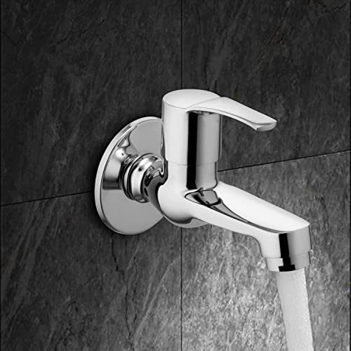 ALTON ESA9205 Brass Bib Cock Short Body with Wall Flange, Chrome Finish - Image 3