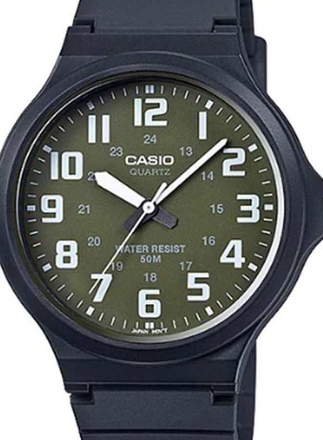 CASIO Men Resin Analog Wrist Watch MW-240-3BVDF - 44 mm - Black - Image 3