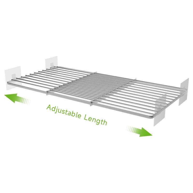 SOFRON Expandable Closet Shelves Organizers Adjustable Shelf for Cabinet Rack Storage Wardrobe Shelving for Closets Pantry Cupboard Kitchen Small 1 Pack