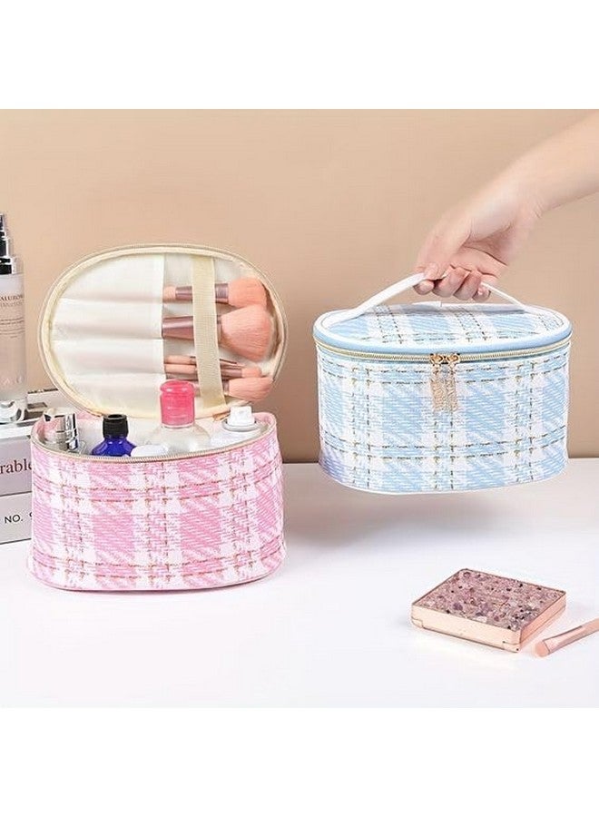 Plenteous Cosmetic and Jewelry Storage Case Set - Waterproof PU Leather Floral Makeup Bag, Large Capacity Toiletry Organizer for Women, Home and Travel Use (2PCS, Multicolor) - Image 2