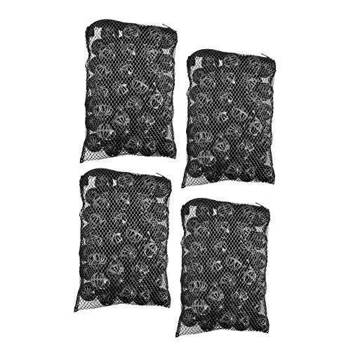 CNZ 50pcs 1inch Black Aquarium Fish Tank Filter BioBalls Filtration Media 4Pack