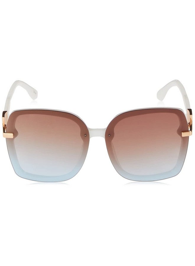 Jessica Simpson Womens J6112 Oversized Square Sunglasses With 100% Uv Protection. Glam Gifts For Her 64 Mm White 64 Mm Us - Image 2