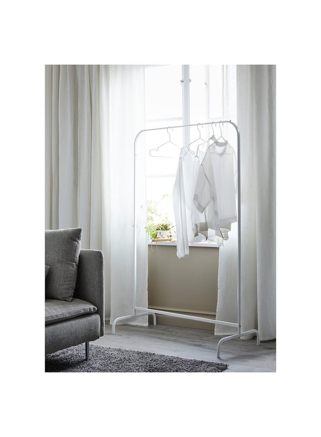 Zaboon Clothes Rack, White, 99X152 Cm - Image 4