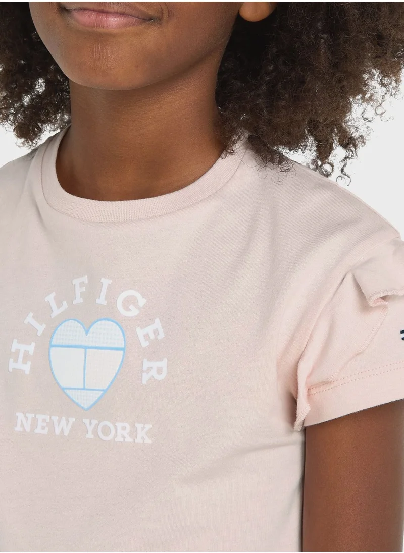 TOMMY HILFIGER Youth Heart Printed T-Shirt