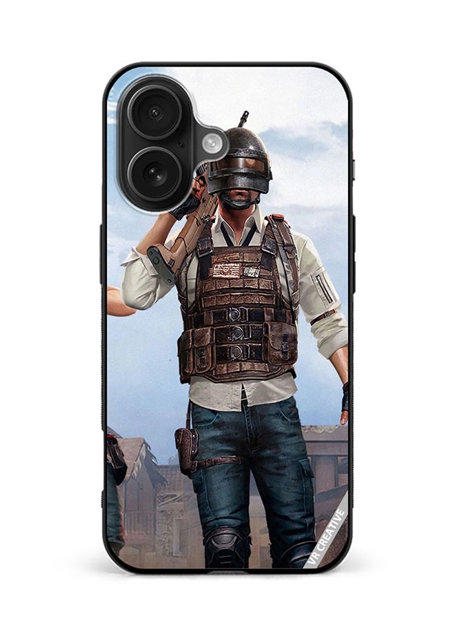 Protective Case Cover For Apple iPhone 16 Pubg Design Multicolour