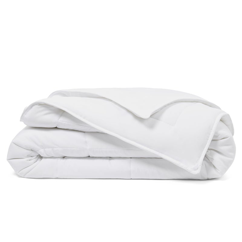 Cosy House Collection Cosy House Collection Luxury Down Alternative Comforter  Blend of Rayon Derived from Bamboo  Dorm Room Essentials  All Season Use  Box Stitch Construction  Duvet Loops TwinTwin XL White 