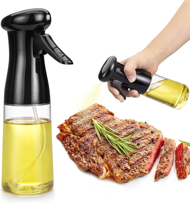BOTIST il Sprayer for Cooking 210ml Glass Olive Oil Sprayer Mister Olive Oil Spray Bottle Kitchen Gadgets Accessories for Air Fryer Canola Oil Spritzer Widely Used for Salad Making Baking - Image 1