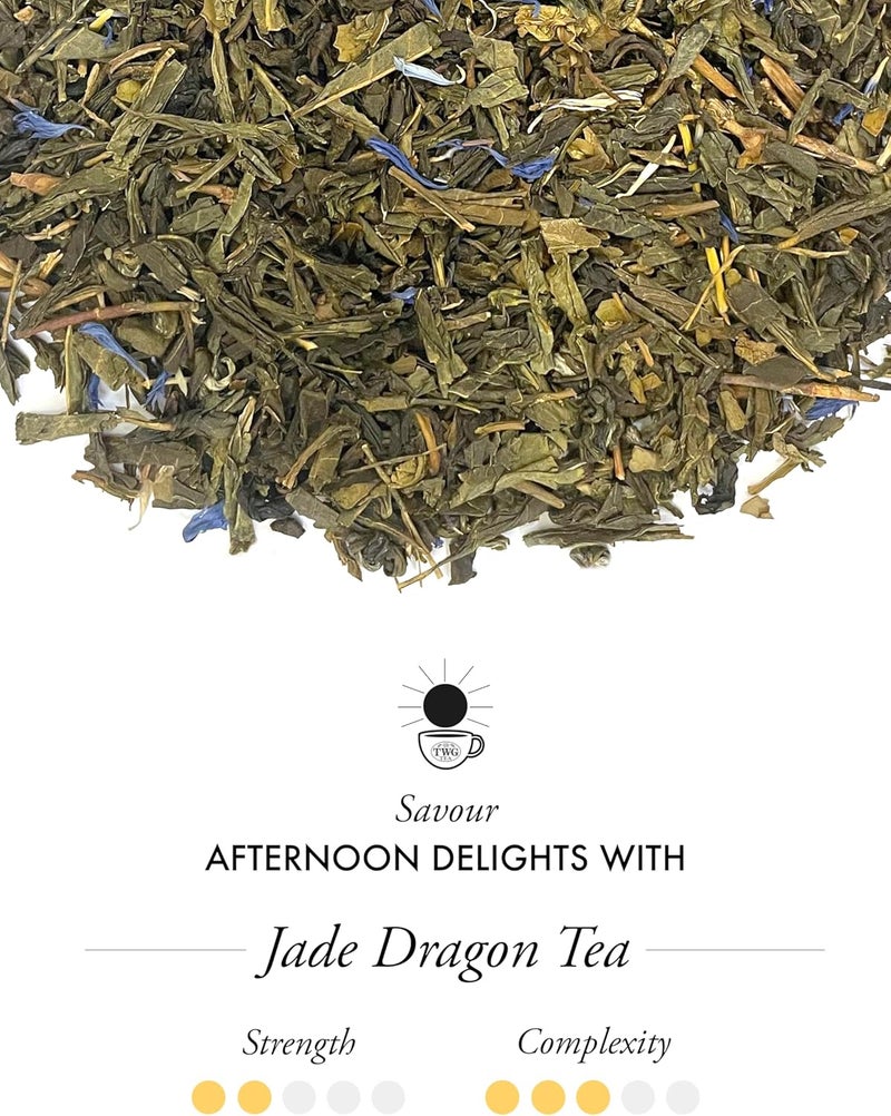 TWG Tea Jade Dragon Green Tea - Intense & Flavourful Haute Couture Tin, 100g - Image 2