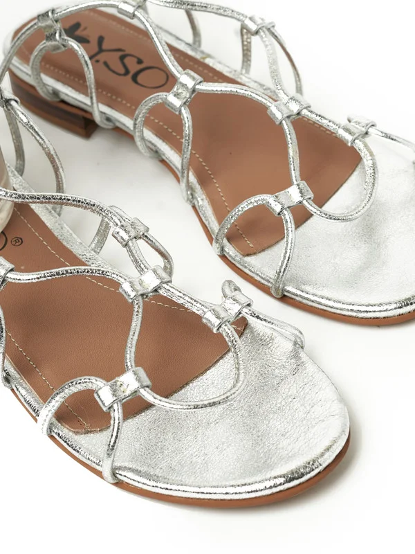 Y.so Women's Flat Slingback Sandals – Slip-On Comfort with Backstrap Support