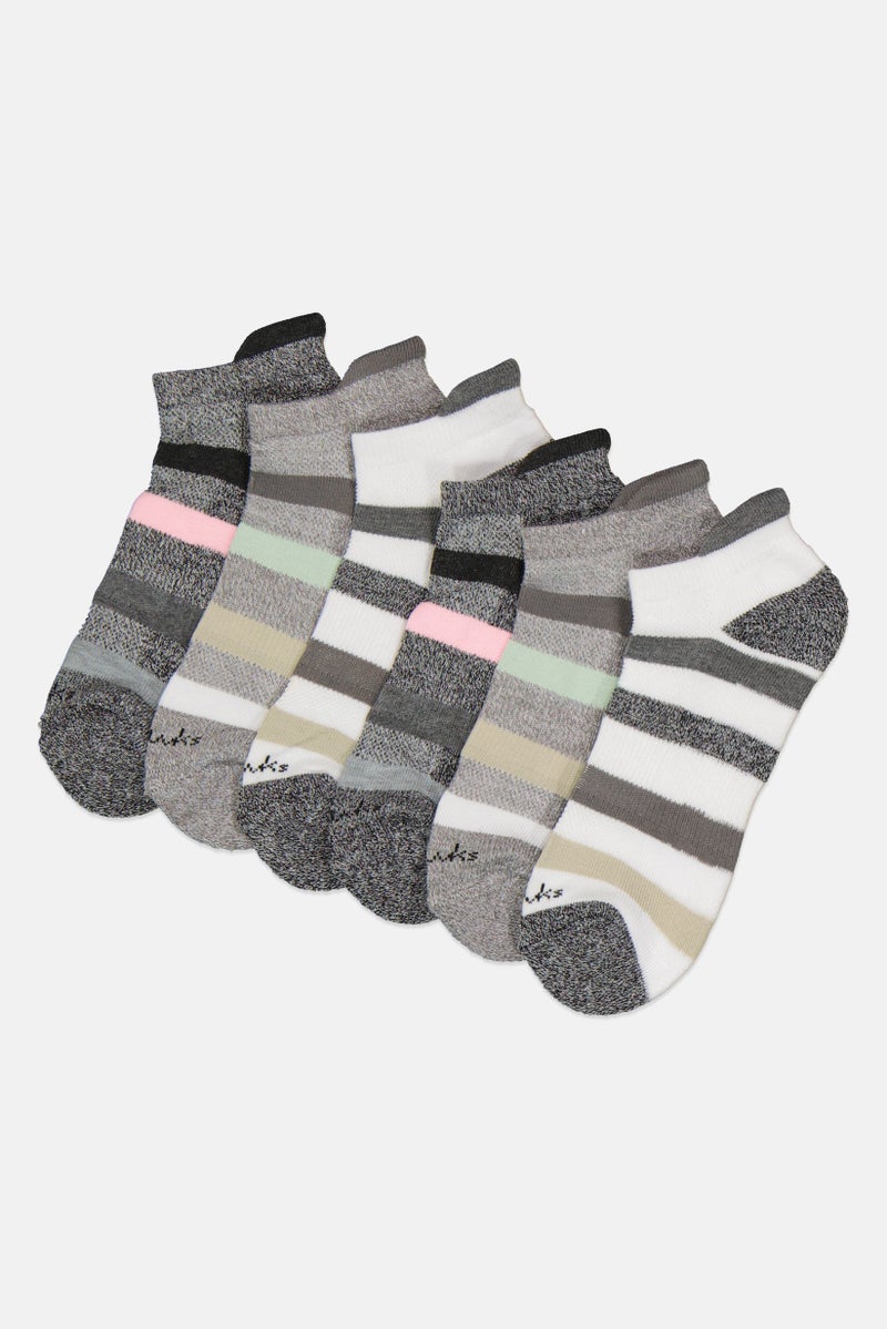clarks Women 6 Pairs Brand Logo Chaussettes Socks, Multicolor - Image 1