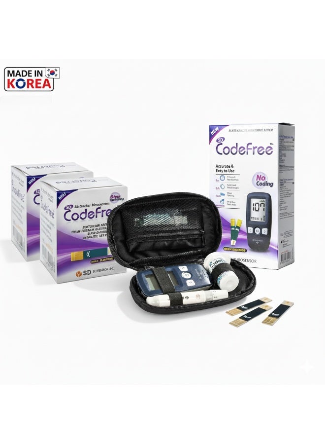 جهاز استشعار حيوي SD جهاز قياس السكر مع عدد 110شريحة قياس ماركة اس دي بايو سينسور - Image 1