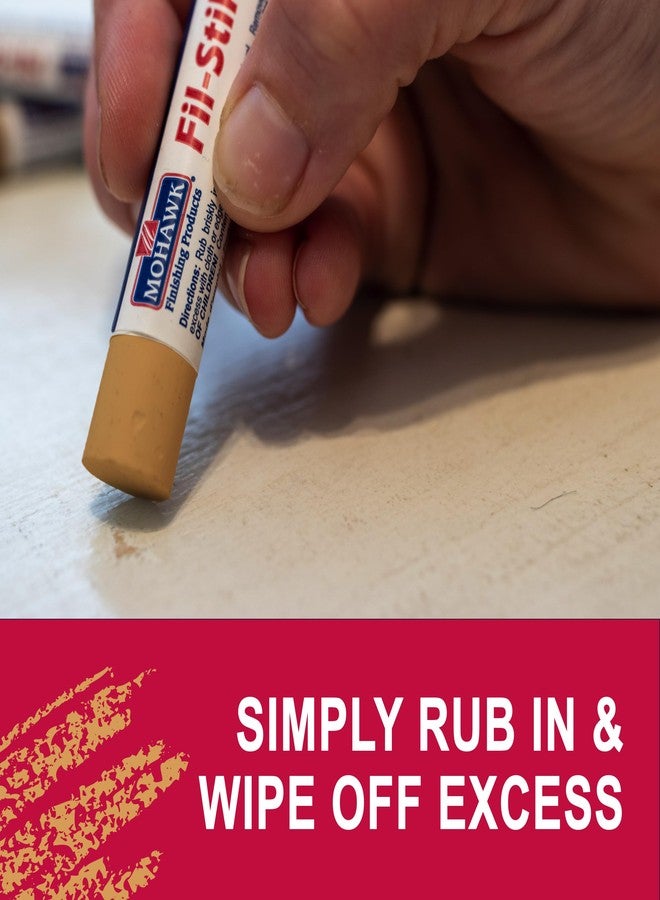 M MOHAWK MOHAWK Finishing Products Fill Stick (Fil-Stik) Putty Stick for Wood Repair (Light Golden Oak)- Rub On Semi-Soft Wax Filler Stick - Image 2