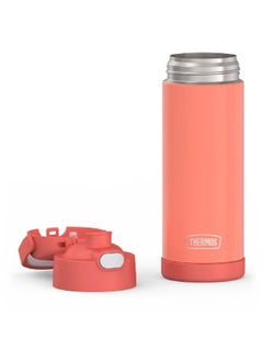 THERMOS Funtainer Vacuum Insulated Double Wall Stainless Steel Water Bottle with Spout Apricot 16oz F41101AP6  - Image 3